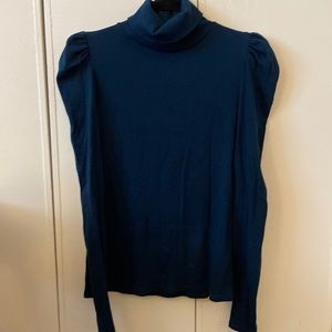 Veronica beard puffed long sleeve turtleneck